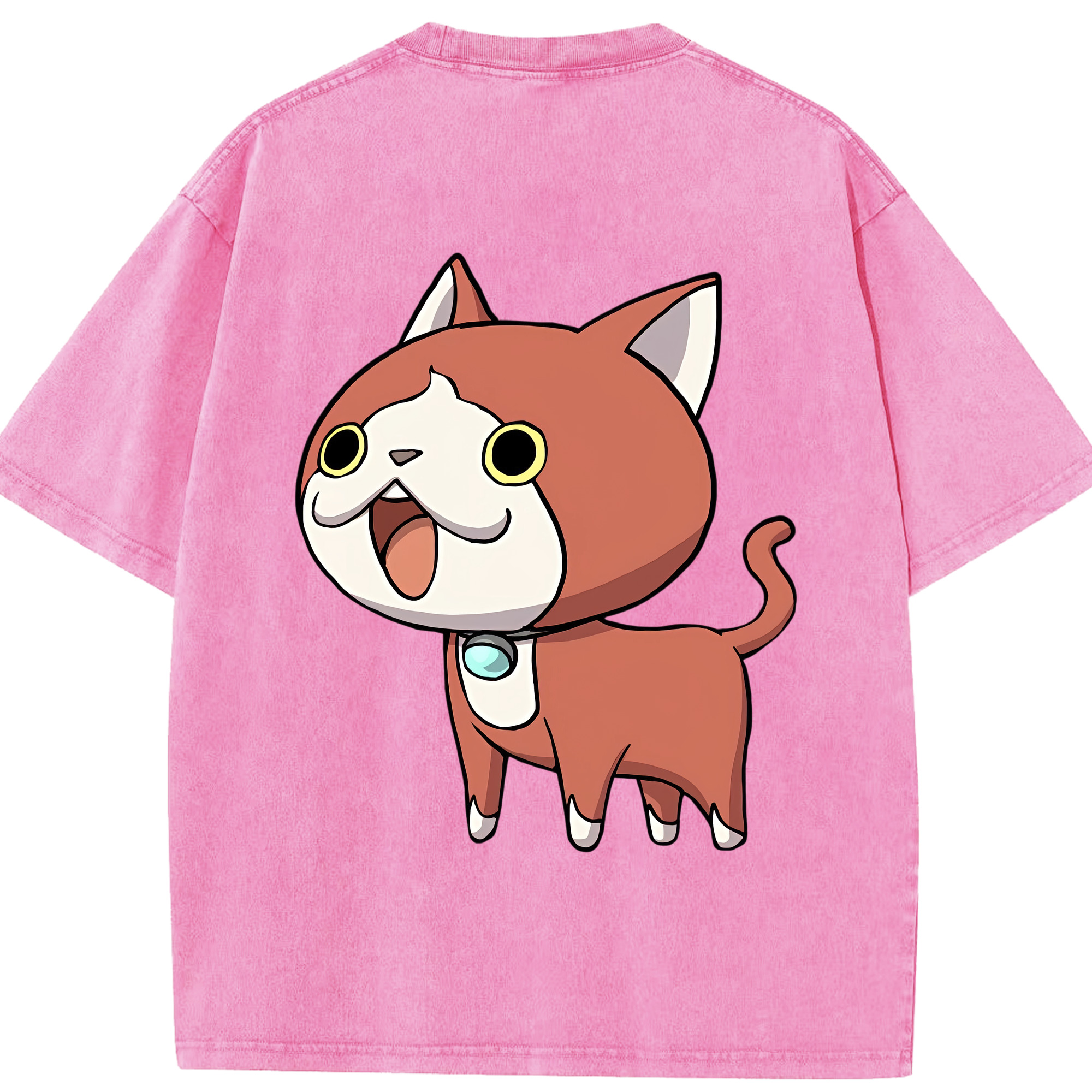 （画像用） 妖怪ウォッチ Yo-kai Watch 綿100% ヴィンテージ風 半袖Tシャツ（背面プリント）
